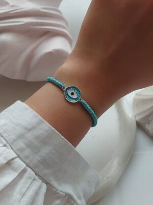 دستبند نقره چشم نظر