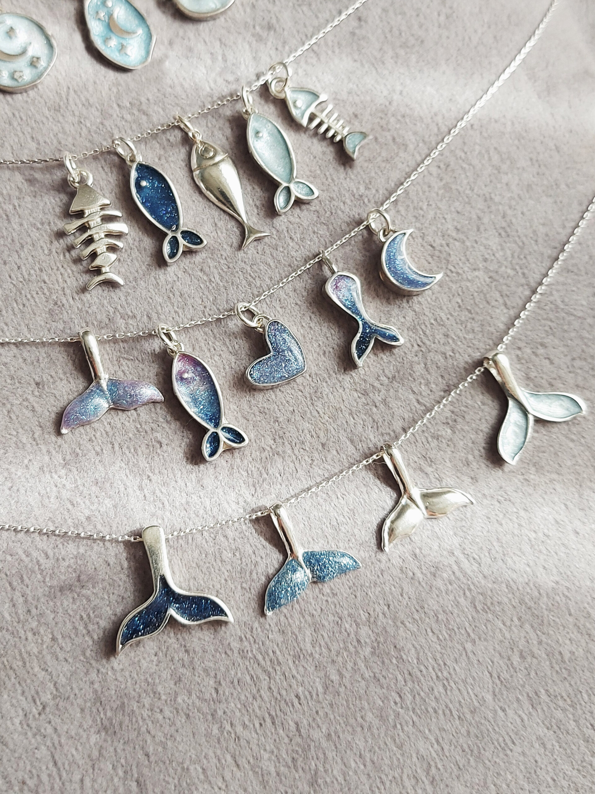 آویز نقره میناکاری