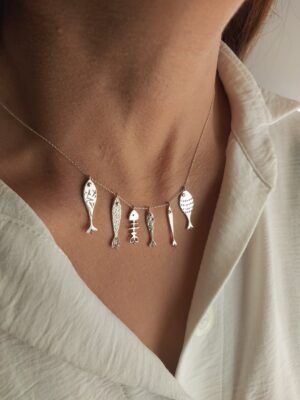 کلکسیون آویز نقره ماهی