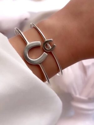 بنگل نقره طرح نعل