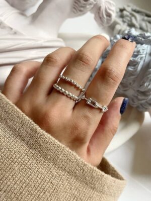 انگشترهای نقره مینیمال