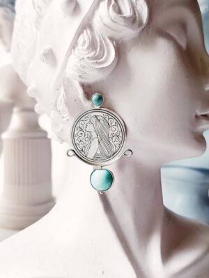 گوشواره نقره زن