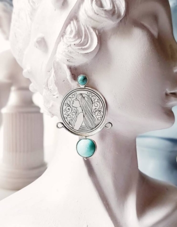 گوشواره نقره زن