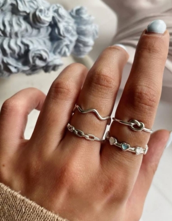 انگشترهای نقره مینیمال