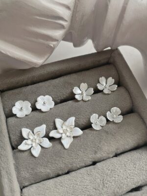 کلکسیون گوشواره نقره گل